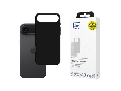 113310 3mk silicone case puzdro pre iphone 17 air cierne