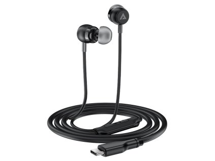 114108 acefast wired earphones l8 kablove sluchadla type c in ear s mikrofonom ovladanim silikonove flexibilne 1 2m sive