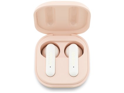 114324 guess bezdrotove sluchadla 4g metal logo bluetooth true wireless stereo usb c in ear ruzove
