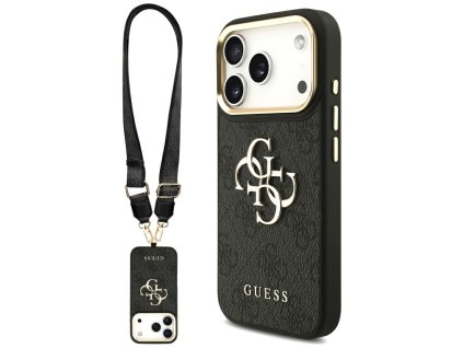 111987 guess big 4g classic logo magsafe puzdro pre iphone 17 pro cierne