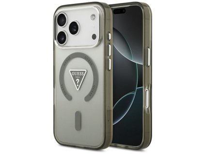 112065 guess iml gradient triangle logo magsafe puzdro pre iphone 17 pro max khaki