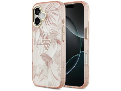 111927 guess jungle tonal triangle magsafe puzdro pre iphone 17 ruzove