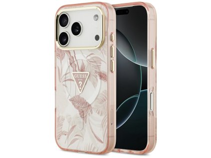 113151 guess jungle tonal triangle magsafe puzdro pre iphone 17 pro max ruzove