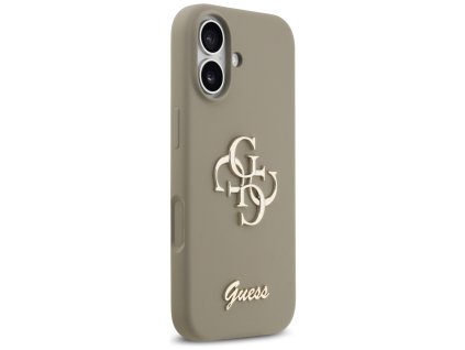 111747 guess silicone big 4g script puzdro pre iphone 17 hnede