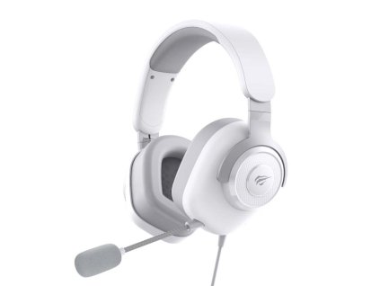 113976 havit herne sluchadla h2230u s odpojitelnym mikrofonom 50mm menic usb pripojenie 1 8m kabel biele