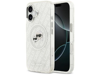 111879 karl lagerfeld iml glitter k c heads logo magsafe puzdro pre iphone 17 sive