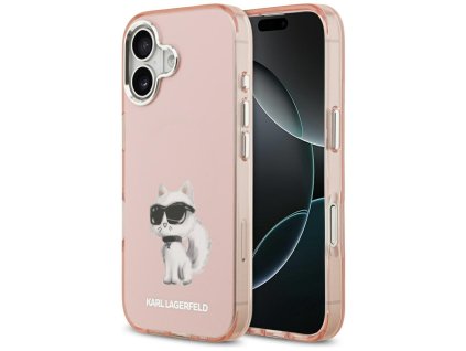 111705 karl lagerfeld iml magsafe aquarelle choupette logo puzdro pre iphone 17 ruzove