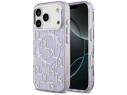 111786 karl lagerfeld iml magsafe kl monogram puzdro pre iphone 17 pro max fialove