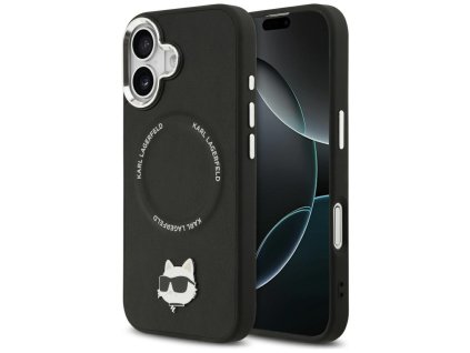 113211 karl lagerfeld leather choupette pin magsafe puzdro pre iphone 17 cierne