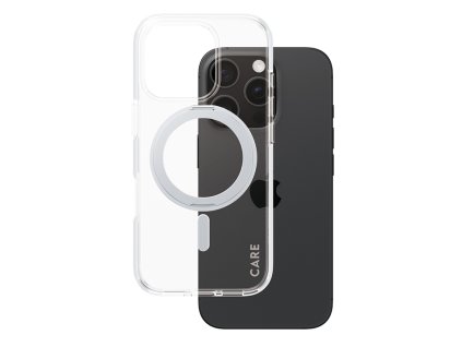 113418 panzerglass care feature silver kickstand magsafe puzdro pre iphone 16 pro priehladne