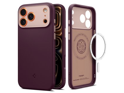 113343 spigen caseology nano pop magsafe puzdro pre iphone 17 pro max bordove burgundy bean