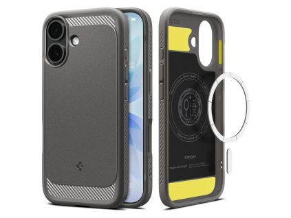111618 spigen rugged armor magsafe odolne puzdro pre iphone 17 sive