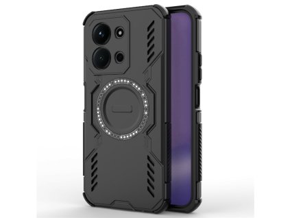 112812 techsuit armormag odolne puzdro s magnetickym drziakom pre xiaomi redmi 15c 4g redmi 15c 5g cierne