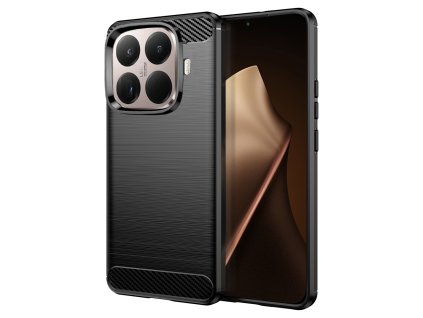 112755 techsuit carbon silicone puzdro s karbonovym vzorom pre xiaomi 15t pro cierne