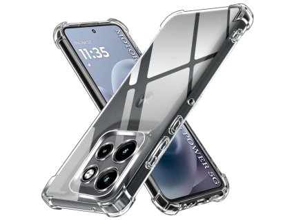 114174 techsuit shockproof clear silicone puzdro pre motorola moto g86 power priehladne