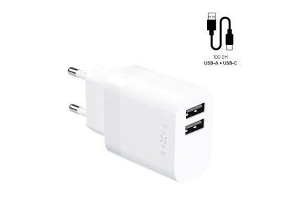 116937 fixed wall charger sietova nabijacka usb c power delivery 3 0 20w kompaktny dizajn usb c kabel 1 m biela