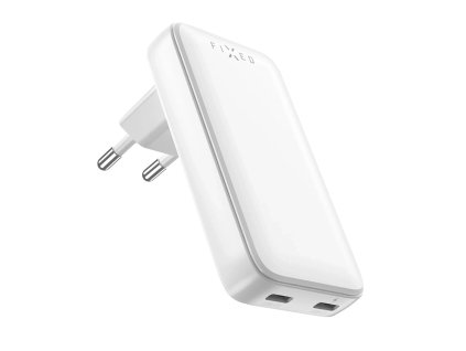 116934 fixed wall charger slim sietova nabijacka gan technologia 2 usb c power delivery 3 0 45w biela