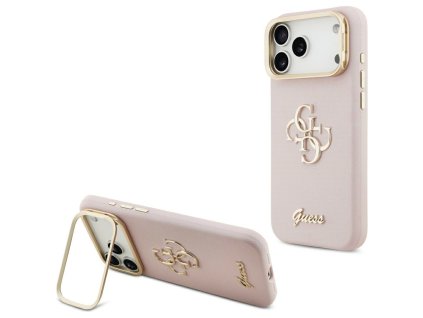 115143 guess grained big 4g stand camera puzdro pre iphone 17 pro ruzove