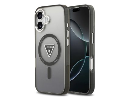 117108 guess iml gradient triangle logo magsafe puzdro pre iphone 17 cierne