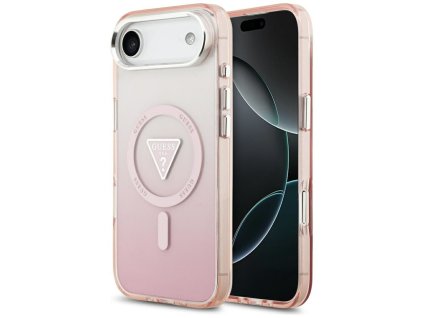117066 guess iml gradient triangle logo magsafe puzdro pre iphone 17 air ruzove