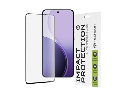 116274 techsuit 111d full cover full glue ochranne sklo pre oppo reno14 f reno14 fs 5g cierne