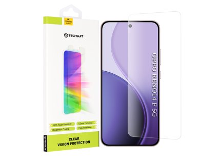 116427 techsuit clear vision glass ochranne sklo pre oppo reno14 f reno14 fs 5g priehladne