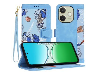 116457 techsuit flipcraft knizkove puzdro pre oppo a5 pro 4g a5 pro 5g vibrant blue