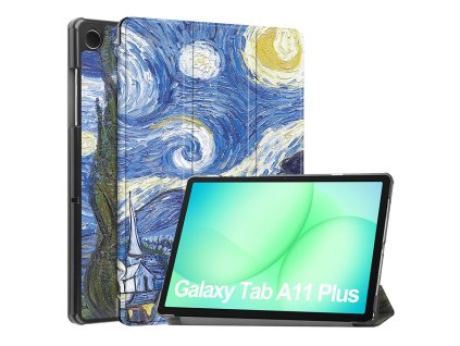 115539 techsuit foldpro obal pre samsung galaxy tab a11 plus a9 plus starry night