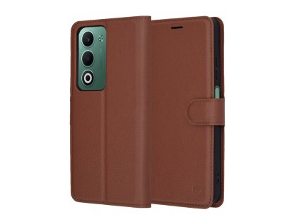 116466 techsuit leather folio knizkove puzdro pre oppo a5 4g a5 5g hnede