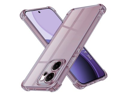116313 techsuit shockproof clear silicone odolny ciry obal pre oppo reno14 f reno14 fs 5g dymovo cierny