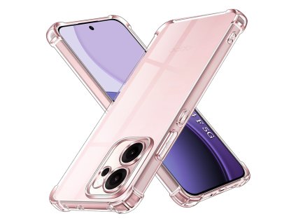 116268 techsuit shockproof clear silicone odolny ciry obal pre oppo reno14 f reno14 fs 5g transparentny