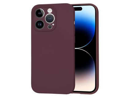 117045 techsuit softflex makky silikonovy obal pre iphone 14 pro slivkovo cervena