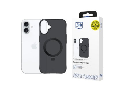 118473 3mk smoke case mag stand kryt s magsafe a stojanom pre iphone 17 cierny