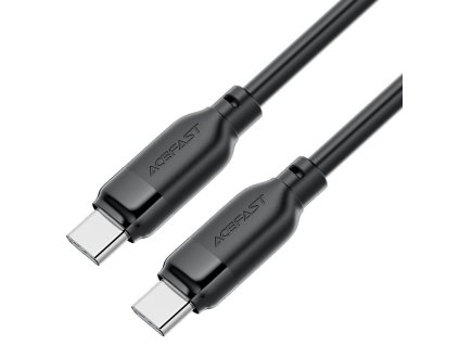 118422 acefast data cable datovy a nabijaci kabel usb c na usb c fast charge 60 w 3 a odolny proti ohybu 1 2 m cierny