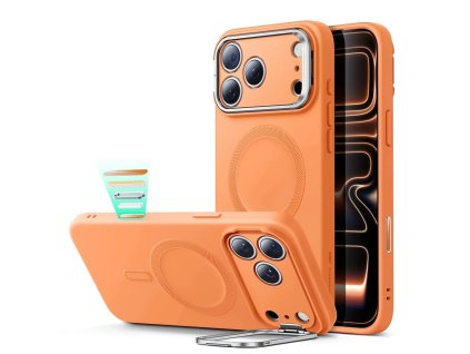 118855 esr cloud soft halolock kickstand kryt s magsafe a stojanom pre iphone 17 pro max oranzovy