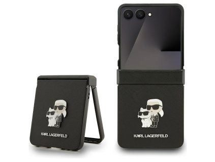 118242 karl lagerfeld saffiano karl choupette pin kryt zo saffiano koze pre samsung galaxy z flip7 cierny
