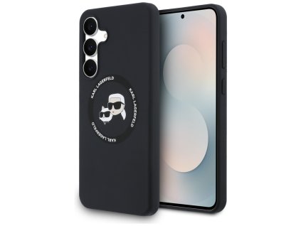 118290 karl lagerfeld silicone kc heads magsafe silikonovy kryt s magsafe pre samsung galaxy s25 fe cierny