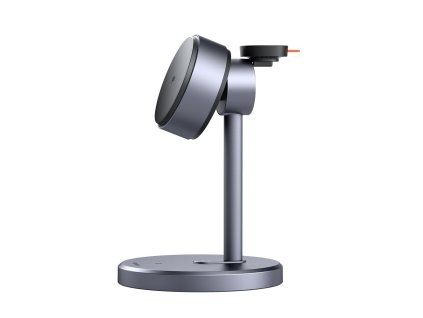 117879 mcdodo wireless charging station black swan series bezdrotova nabijacia stanica s adapterom magneticka pre apple zariadenia 22 5 w qi2 cierna