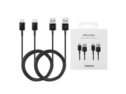 118320 samsung original data cable originalny datovy a nabijaci kabel usb a na usb c 2 a 480 mb s 1 5 m 2 ks cierny