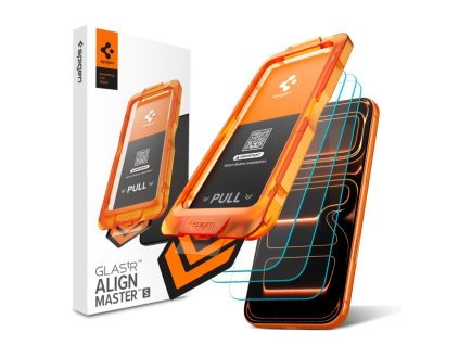 118885 spigen glas tr align master slim ochranne sklo na displej 3 ks pre iphone 17 pro cire