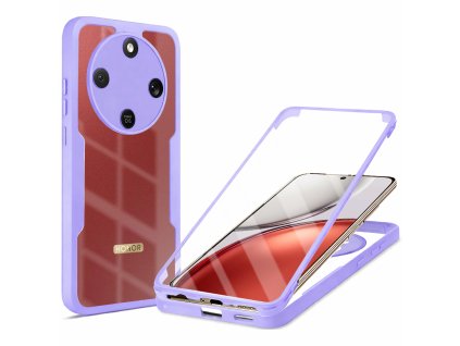 119272 techsuit colorverse 360 series screen protector 360 kryt s ochranou displeja pre honor magic8 lite fialovy