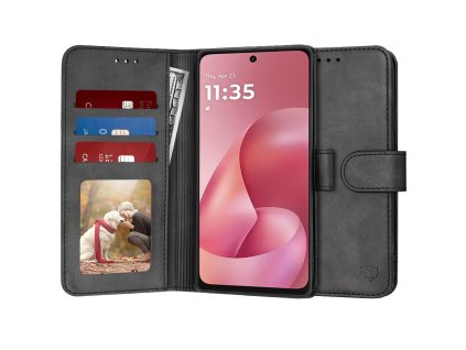 119230 techsuit diary book knizkove puzdro pre motorola moto g57 power moto g67 power cierne