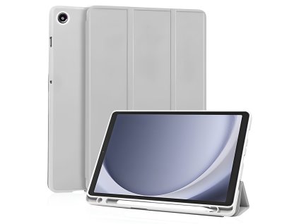 117807 techsuit flex trifold knizkove puzdro s drziakom na stylus pre samsung galaxy tab a11 galaxy tab a9 sive