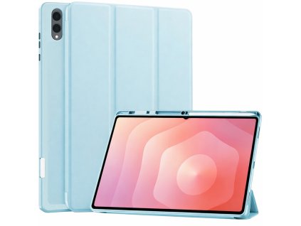 117894 techsuit flex trifold knizkove puzdro s drziakom na stylus pre samsung galaxy tab s11 ultra svetlomodre