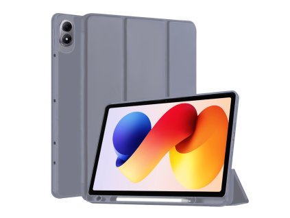 117888 6 techsuit flex trifold knizkove puzdro s drziakom na stylus pre xiaomi redmi pad 2 pro fialove