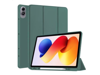 117789 techsuit flex trifold knizkove puzdro s drziakom na stylus pre xiaomi redmi pad 2 pro zelene