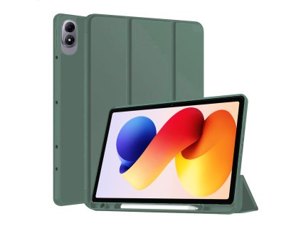117789 2 techsuit flex trifold knizkove puzdro s drziakom na stylus pre xiaomi redmi pad 2 pro zelene