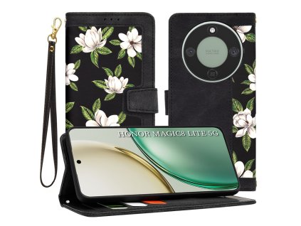 119356 2 techsuit flipcraft knizkove puzdro pre honor magic8 lite motiv flowers of the dawn