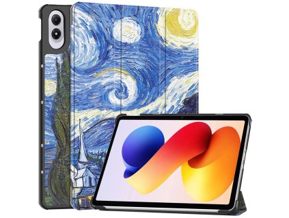 117768 techsuit foldpro knizkove puzdro pre xiaomi redmi pad 2 pro motiv starry night