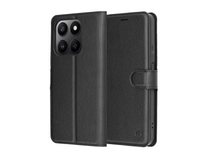 117954 techsuit leather folio kozene knizkove puzdro pre honor 400 smart 5g honor 400 smart 4g honor x7d 4g cierne